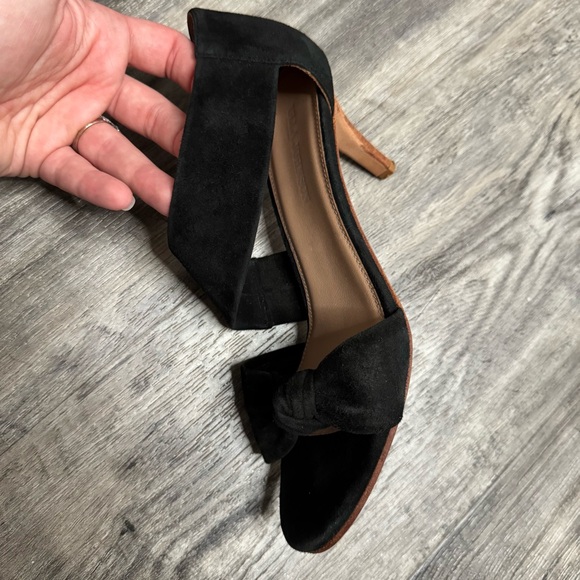 Ulla Johnson Romina Slingback Bow Black Suede Heels Size 38 - Picture 9 of 9